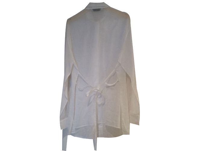 Camicia Barbara Bui Bianca in Voile di Cotone a Maniche Lunghe Bianco - vista 2