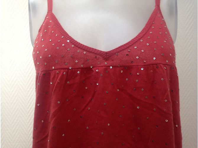 Canotta Pablo De Gerard Darel Cotone Cashmere Rosso Arancio Arancione - vista 3
