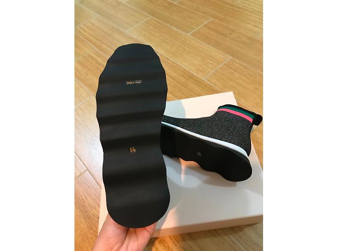 Loeffler Randall Sneaker schwarz Textil mit bunten Streifen - Ansicht 4