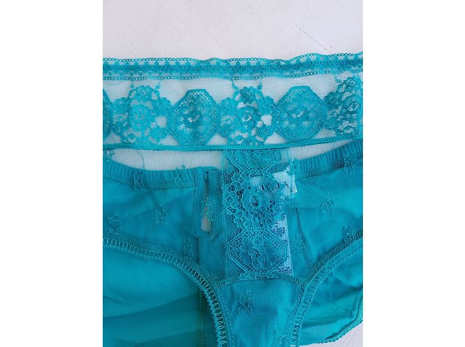 Braguitas de encaje de seda La Perla verde - vista 5