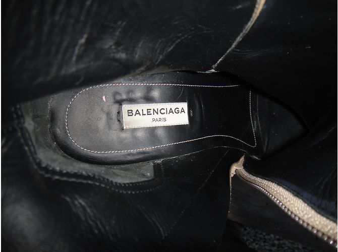 Botines Balenciaga Beige de Ante Talla 38 - vista 3