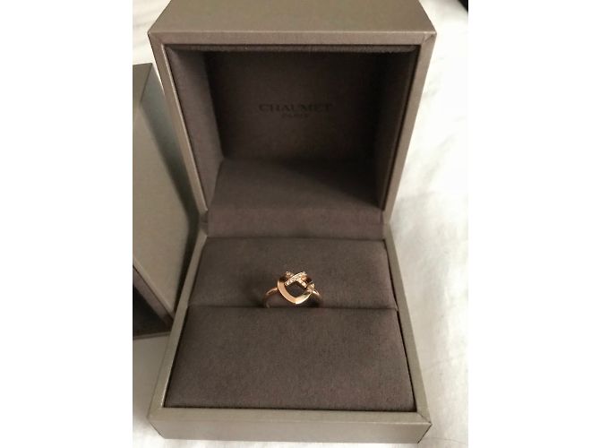 Anello Chaumet Liens in oro e diamanti a cuore D'oro - vista 3