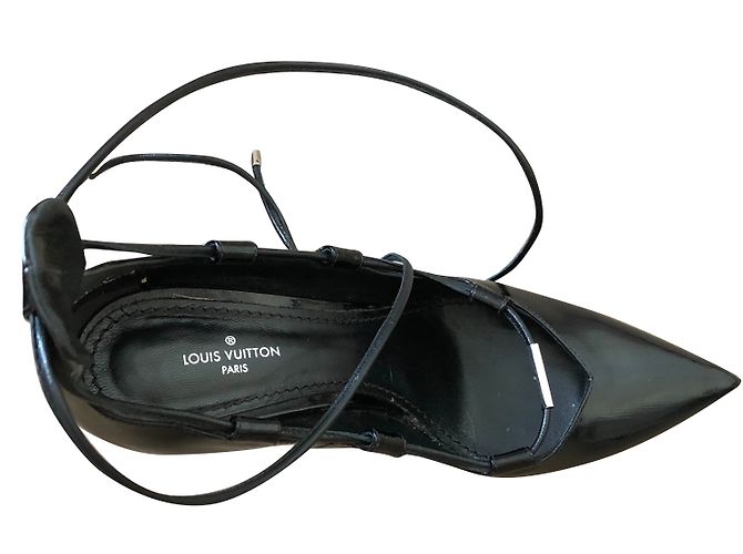 Décolleté Louis Vuitton Pelle Nera 36 Nero - vista 2
