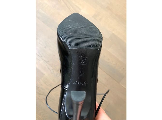 Décolleté Louis Vuitton Pelle Nera 36 Nero - vista 4