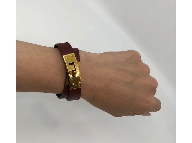 Hermès Pulsera de kelly Burdeos - vista 2