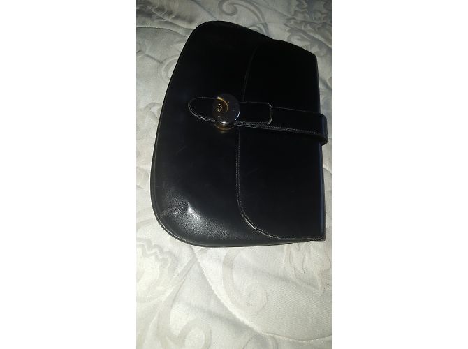 Pochette Gucci in pelle nera Nero - vista 11