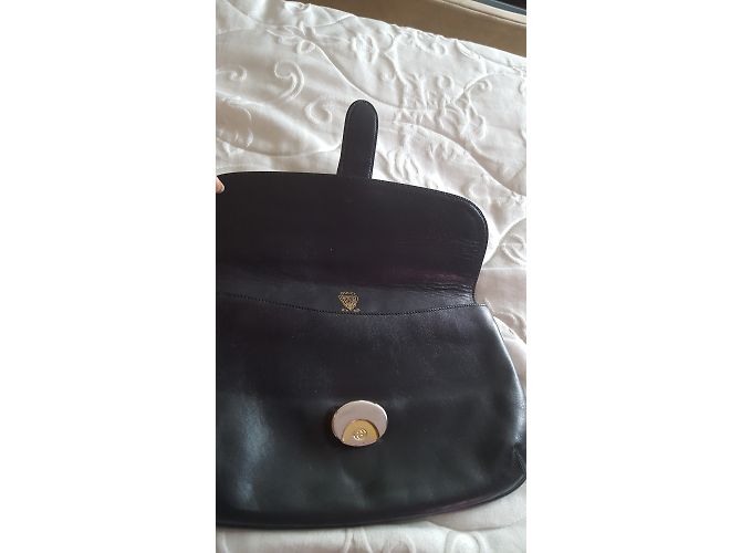 Pochette Gucci in pelle nera Nero - vista 5