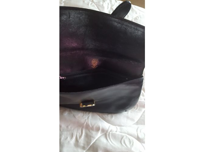 Pochette Gucci in pelle nera Nero - vista 8