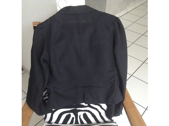 Giacca in lino nero Sonia Rykiel - vista 2