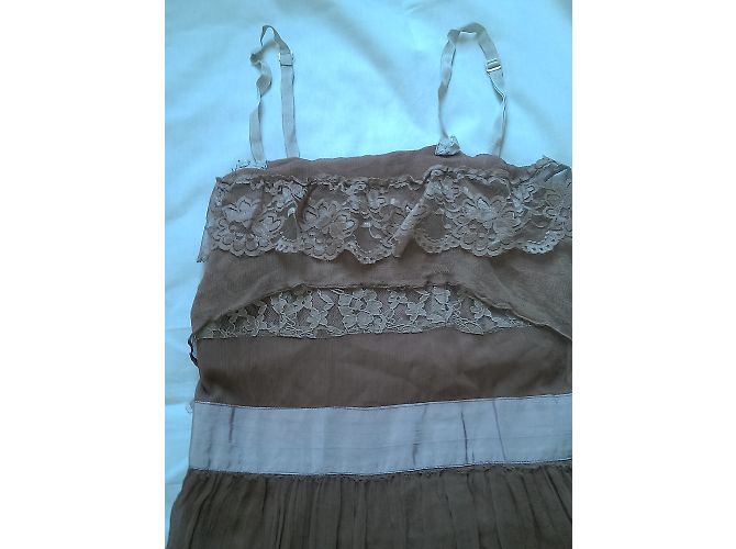 Vestido de seda y encaje Les Petites Rosa - vista 8