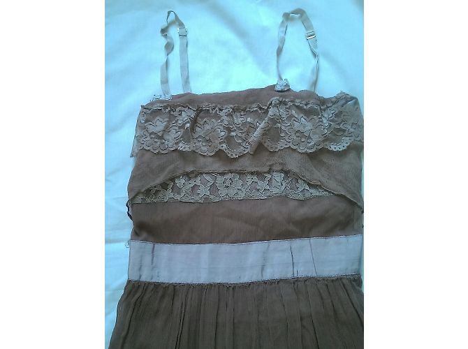 Vestido de seda y encaje Les Petites Rosa - vista 9