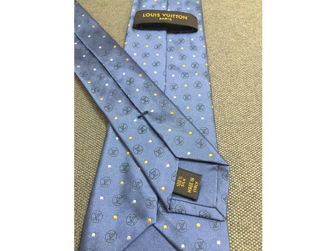 Louis Vuitton Cravates Bleu - vue 3