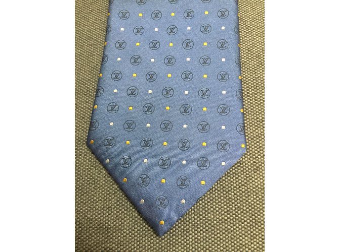 Louis Vuitton Cravates Bleu - vue 4