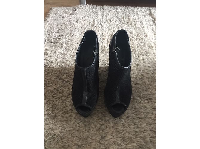 Espadrillas The Kooples in pelle nera Nero - vista 3