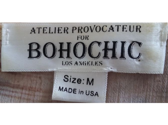 Autre Marque Vestido assimétrico BOHOCHIC com pérolas e strass Multicor - vista 3
