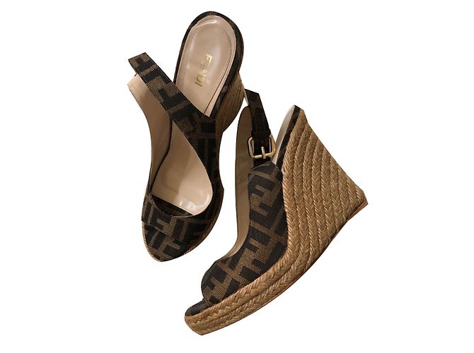 Fendi Mules compensées - vue 2