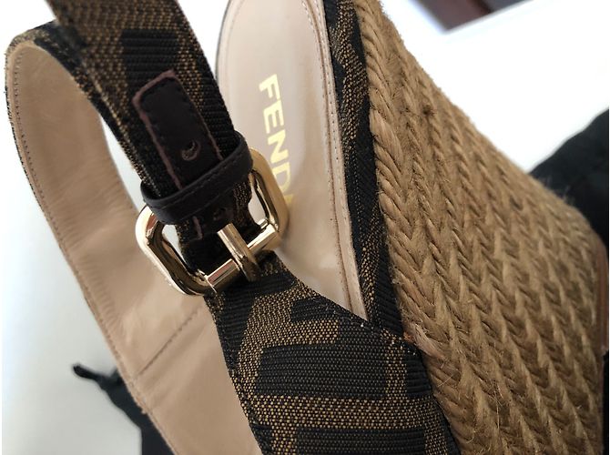 Fendi Mules compensées - vue 4