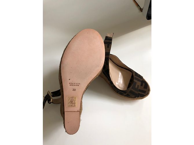 Fendi Mules compensées - vue 5