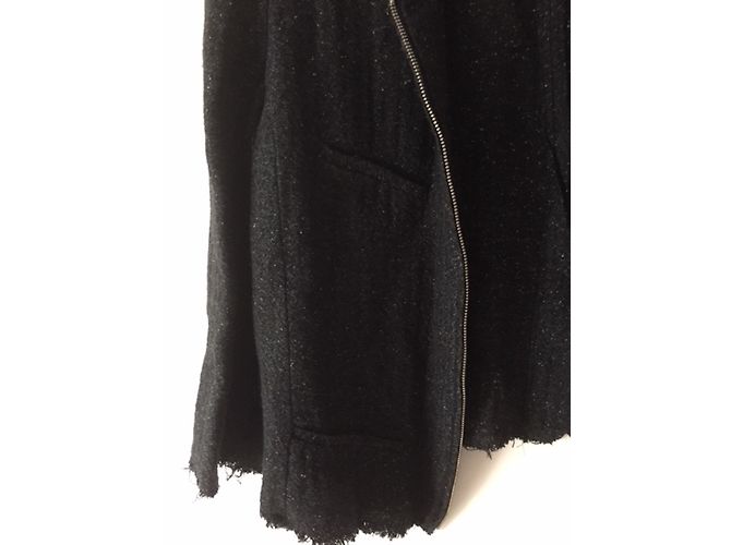 Giacca Isabel Marant N ° 1501 nera in cotone e lino Nero - vista 3