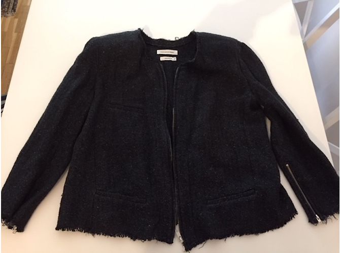 Giacca Isabel Marant N ° 1501 nera in cotone e lino Nero - vista 5