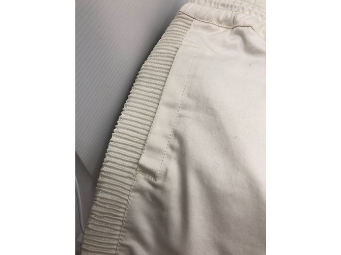 Pantalones Biker Balmain Crema de Algodón Crudo - vista 5