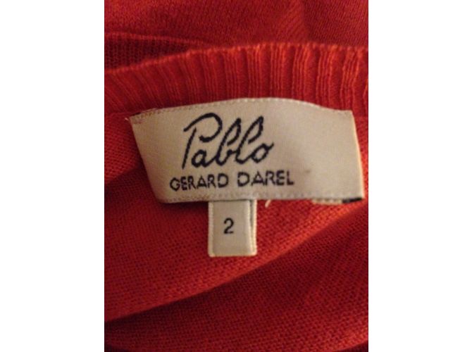 Strickjacke Pablo De Gerard Darel Rosa Rot Baumwolle Kaschmir Pink - Ansicht 3