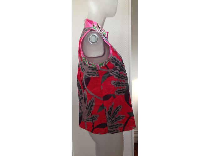 Top sin mangas con estampado floral One step Algodón Viscosa Multicolor - vista 2