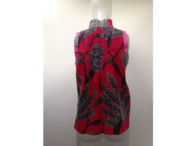 Top sin mangas con estampado floral One step Algodón Viscosa Multicolor - vista 3