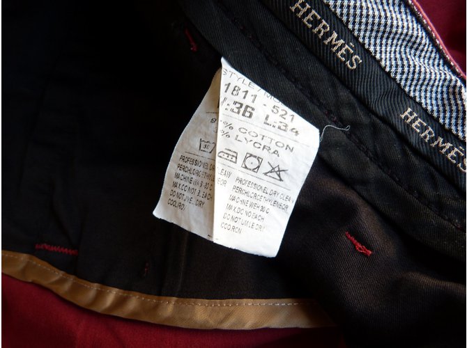 Hermès Pantaloni Rosso - vista 6