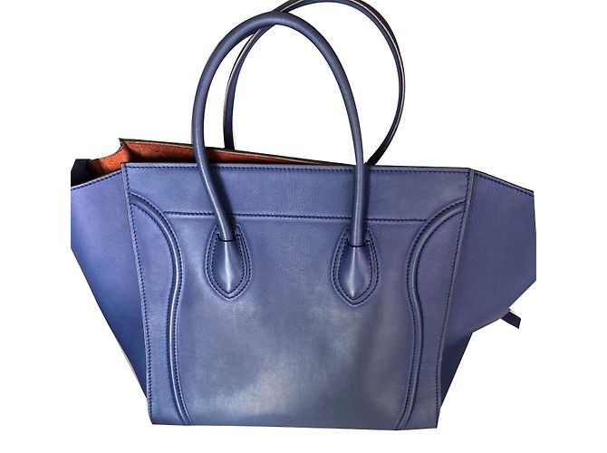 Céline Luggage Phantom Leather Bag Indigo - view 2