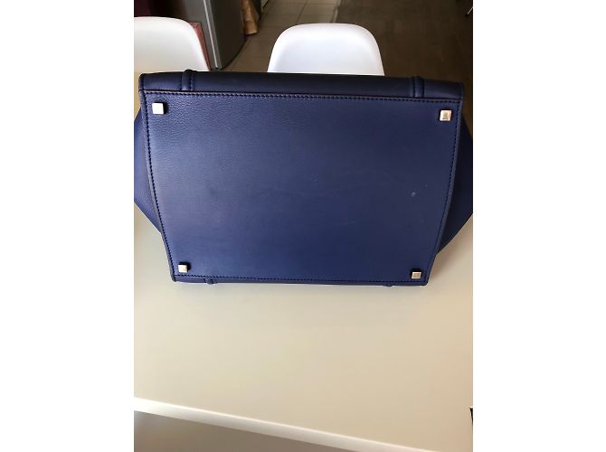 Céline Luggage Phantom Leather Bag Indigo - view 5