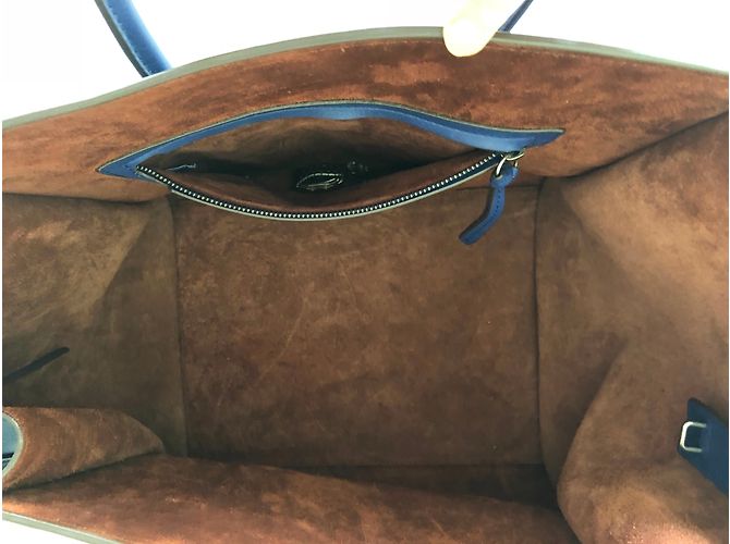 Céline Luggage Phantom Leather Bag Indigo - view 6