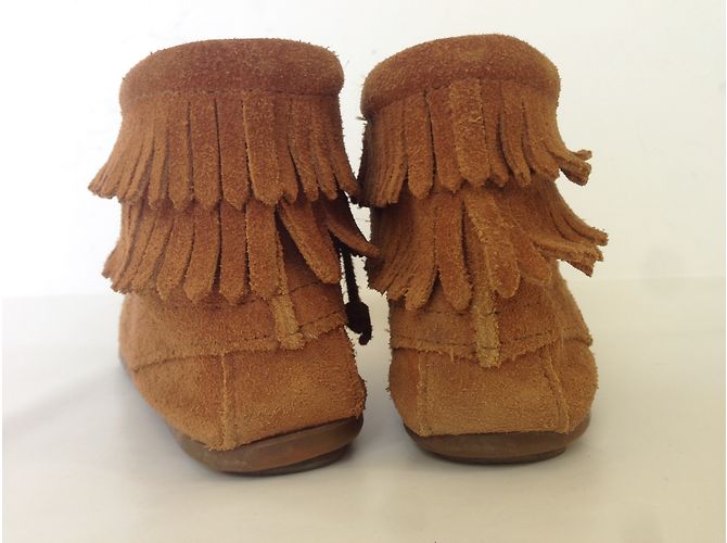 Botines Minnetonka de gamuza marrón Castaño - vista 3
