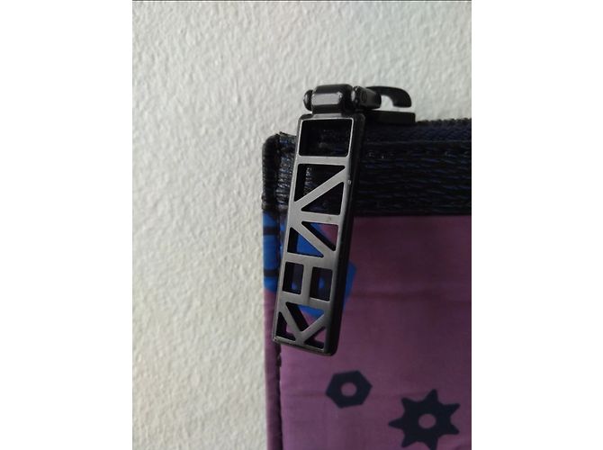 Clutch Kenzo Monster Tools Viola Gialla Porpora Giallo - vista 3