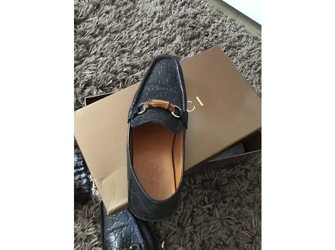 Mocassini Gucci in pelle nera Nero - vista 3