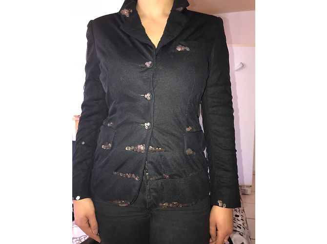 Set Giacca e Top Moschino Cheap And Chic Nero Nylon - vista 6