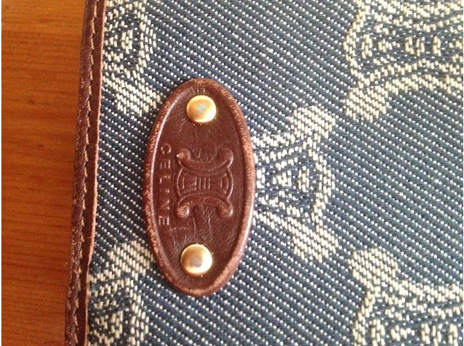 Cartera Céline de piel azul - vista 3