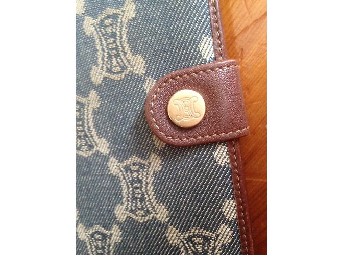 Cartera Céline de piel azul - vista 4