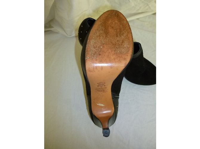 Décolleté Pierre Balmain in pelle scamosciata nera Taglia 39 Nero - vista 5