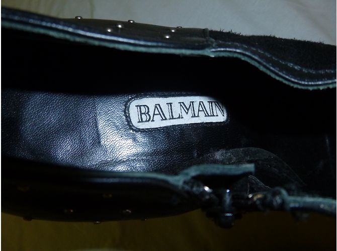 Décolleté Pierre Balmain in pelle scamosciata nera Taglia 39 Nero - vista 8