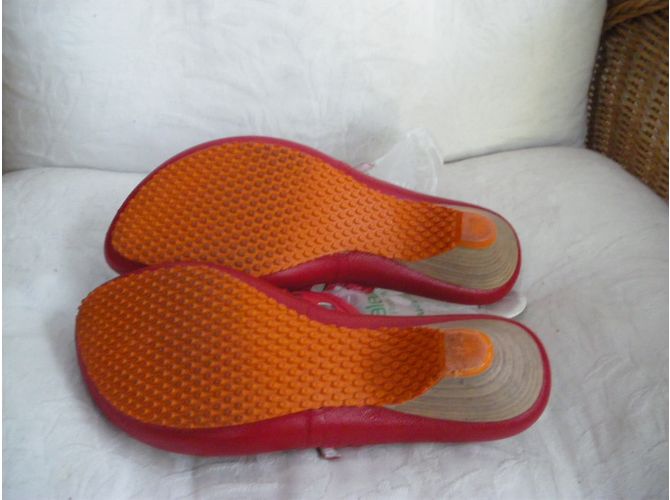 Autre Marque Sandali in pelle rossi 38 IT Rosso - vista 4