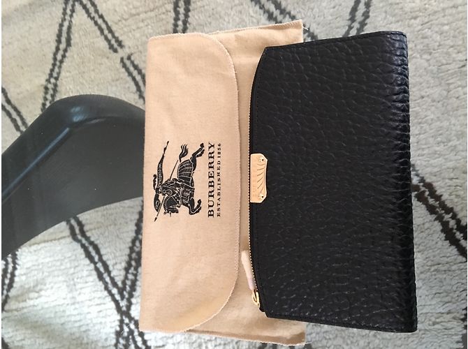 Burberry Black Grained Leather Wallet - view 2