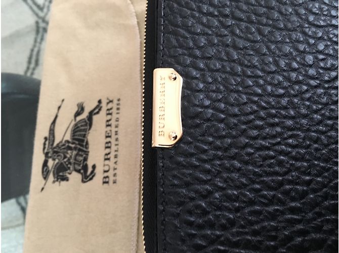 Burberry Black Grained Leather Wallet - view 3
