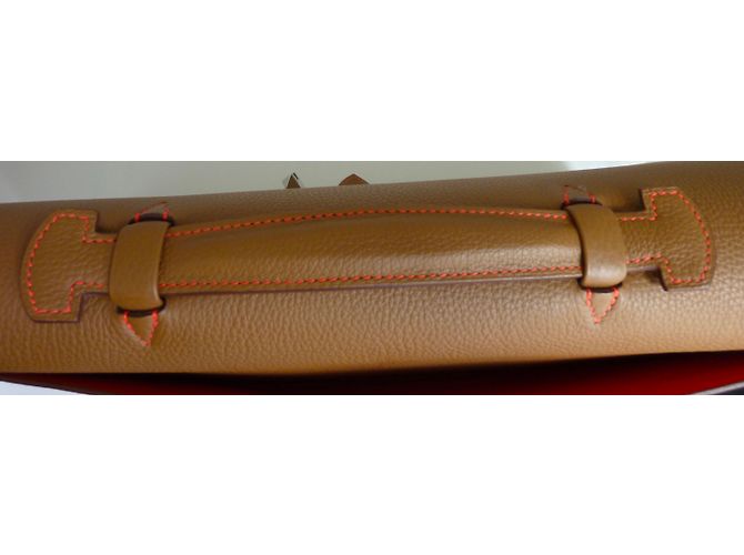 Hermès Sac à Dépêche Doré - vue 15