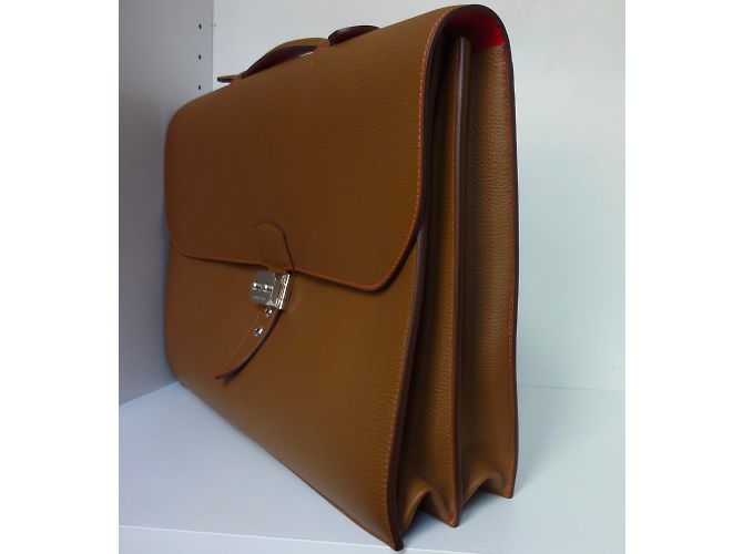 Hermès Sac à Dépêche Doré - vue 4