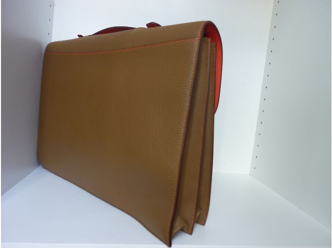 Hermès Sac à Dépêche Doré - vue 5