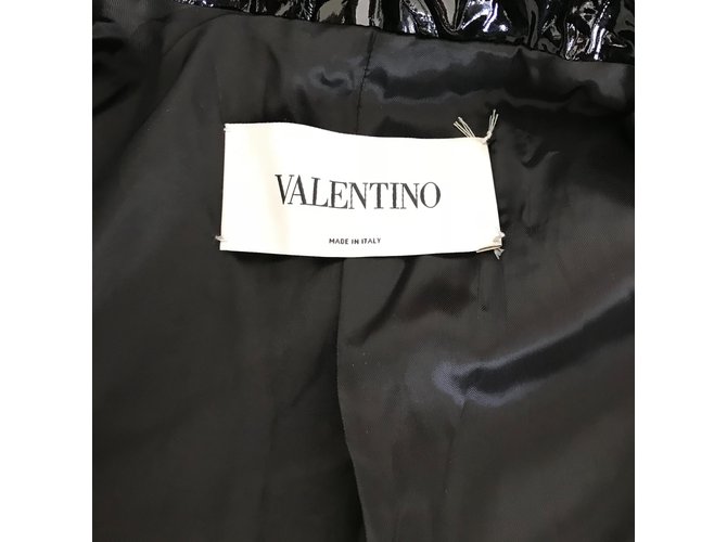 Valentino Trench coat Black Patent leather ref.73951 - Joli Closet