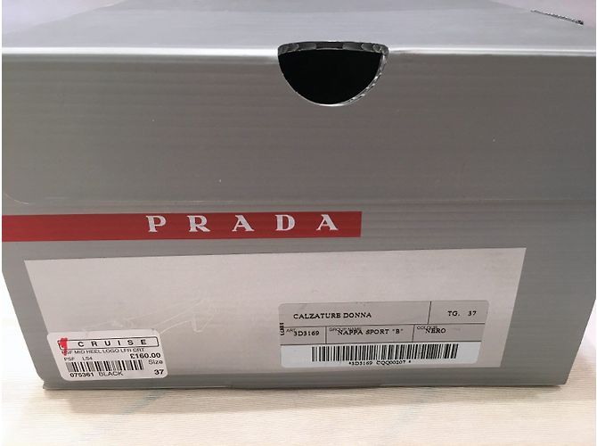 Décolleté Prada in pelle nera Taglia 4 Nero - vista 4