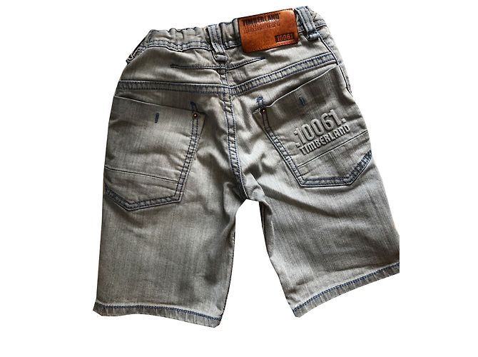 Short en jean gris Timberland garçon 4 ans - vue 2