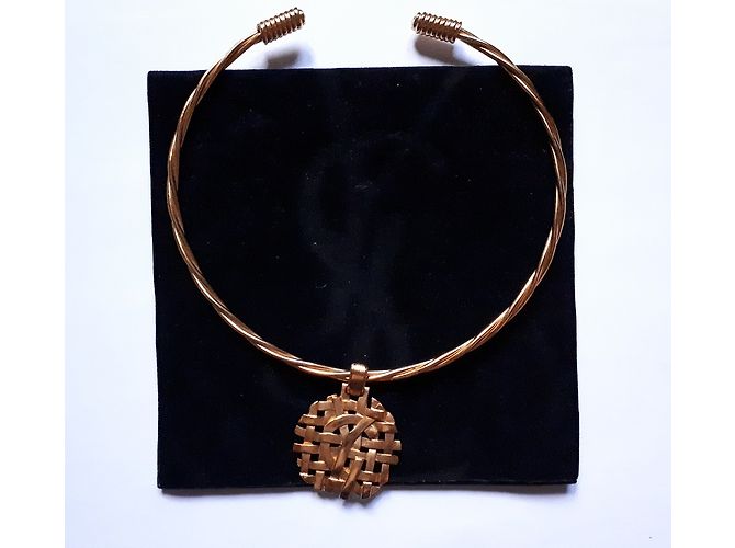 Collana Yves Saint Laurent Siglé Interlacciato Oro Acciaio D'oro - vista 8